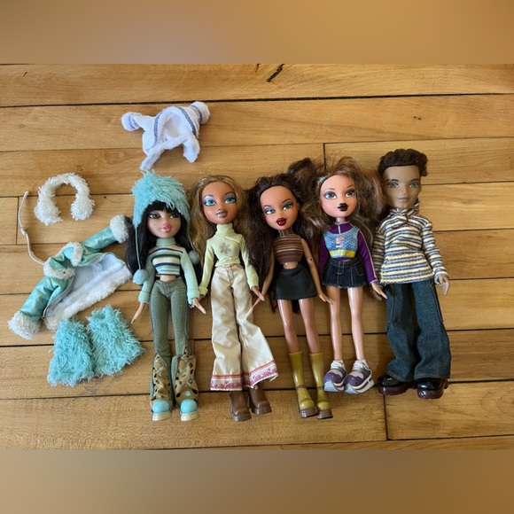 Bratz Toys Vintage Mga Bratz Doll Lot Original 200 Made Set Of 5